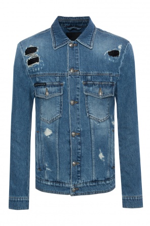 Denim jacket with holes, zdjęcie 1 Denim jacket with holes od Philipp Plein
